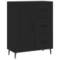 vidaXL Aparador alto madera contrachapada negro 69,5x34x180 cm vidaXL Aparador alto madera contrachapada negro 69,5x34x180 cm