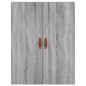 vidaXL Aparador alto madera contrachapada gris sonoma 69,5x34x180 cm vidaXL Aparador alto madera contrachapada gris sonoma 69,5x34x180 cm