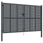 vidaXL Puerta de jardín acero gris antracita 300x225 cm vidaXL Puerta de jardín acero gris antracita 300x225 cm