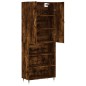 vidaXL Aparador alto madera contrachapada roble ahumado 69,5x34x180 cm vidaXL Aparador alto madera contrachapada roble ahumado 69,5x34x180 cm