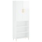 vidaXL Aparador alto madera contrachapada blanco brillo 69,5x34x180 cm vidaXL Aparador alto madera contrachapada blanco brillo 69,5x34x180 cm