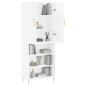 vidaXL Aparador alto madera contrachapada blanco brillo 69,5x34x180 cm vidaXL Aparador alto madera contrachapada blanco brillo 69,5x34x180 cm