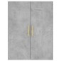 vidaXL Aparador alto madera contrachapada gris hormigón 69,5x34x180 cm vidaXL Aparador alto madera contrachapada gris hormigón 69,5x34x180 cm