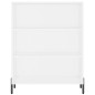 vidaXL Aparador alto madera contrachapada blanco 69,5x34x180 cm