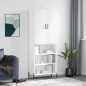 vidaXL Aparador alto madera contrachapada blanco brillo 69,5x34x180 cm vidaXL Aparador alto madera contrachapada blanco brillo 69,5x34x180 cm