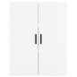 vidaXL Aparador alto madera contrachapada blanco brillo 69,5x34x180 cm vidaXL Aparador alto madera contrachapada blanco brillo 69,5x34x180 cm