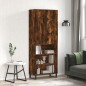 vidaXL Aparador alto madera contrachapada roble ahumado 69,5x34x180 cm vidaXL Aparador alto madera contrachapada roble ahumado 69,5x34x180 cm