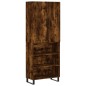 vidaXL Aparador alto madera contrachapada roble ahumado 69,5x34x180 cm vidaXL Aparador alto madera contrachapada roble ahumado 69,5x34x180 cm