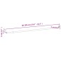 vidaXL Rieles de cortina 2 uds aluminio blanco y plateado 60-105 cm