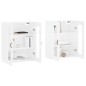 vidaXL Armarios de pared 2 uds madera de ingeniería blanco brillante vidaXL Armarios de pared 2 uds madera de ingeniería blanco brillante