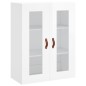 vidaXL Armarios de pared 2 uds madera de ingeniería blanco brillante vidaXL Armarios de pared 2 uds madera de ingeniería blanco brillante
