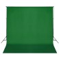 vidaXL Sistema de soporte de telón fondo 600x300 cm verde vidaXL Sistema de soporte de telón fondo 600x300 cm verde