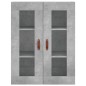 vidaXL Armarios de pared 2 uds madera de ingeniería gris hormigón vidaXL Armarios de pared 2 uds madera de ingeniería gris hormigón