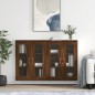 vidaXL Armarios de pared 2 uds madera de ingeniería marrón roble vidaXL Armarios de pared 2 uds madera de ingeniería marrón roble