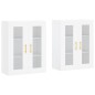 vidaXL Armarios de pared 2 uds madera de ingeniería blanco vidaXL Armarios de pared 2 uds madera de ingeniería blanco