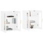 vidaXL Armarios de pared 2 uds madera de ingeniería blanco vidaXL Armarios de pared 2 uds madera de ingeniería blanco