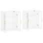 vidaXL Armarios de pared 2 uds madera de ingeniería blanco vidaXL Armarios de pared 2 uds madera de ingeniería blanco