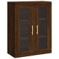 vidaXL Armarios de pared 2 uds madera de ingeniería marrón roble