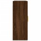 vidaXL Armarios de pared 2 uds madera de ingeniería marrón roble