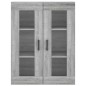 vidaXL Armarios de pared 2 uds madera de ingeniería gris Sonoma vidaXL Armarios de pared 2 uds madera de ingeniería gris Sonoma
