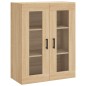 vidaXL Armarios de pared 2 uds madera de ingeniería roble Sonoma vidaXL Armarios de pared 2 uds madera de ingeniería roble Sonoma
