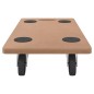 vidaXL Soportes con ruedas 6 uds madera de ingeniería rectangular vidaXL Soportes con ruedas 6 uds madera de ingeniería rectangular