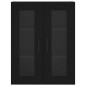vidaXL Armarios de pared 2 uds madera de ingeniería negro vidaXL Armarios de pared 2 uds madera de ingeniería negro