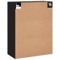 vidaXL Armarios de pared 2 uds madera de ingeniería negro vidaXL Armarios de pared 2 uds madera de ingeniería negro