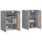 vidaXL Armarios de pared 2 uds madera de ingeniería gris hormigón vidaXL Armarios de pared 2 uds madera de ingeniería gris hormigón