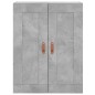 vidaXL Armarios de pared 2 uds madera de ingeniería gris hormigón vidaXL Armarios de pared 2 uds madera de ingeniería gris hormigón