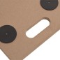 vidaXL Soportes con ruedas 6 uds madera de ingeniería rectangular vidaXL Soportes con ruedas 6 uds madera de ingeniería rectangular