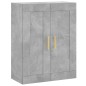 vidaXL Armarios de pared 2 uds madera de ingeniería gris hormigón