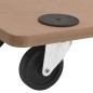 vidaXL Soportes con ruedas 6 uds madera de ingeniería rectangular vidaXL Soportes con ruedas 6 uds madera de ingeniería rectangular