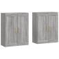 vidaXL Armarios de pared 2 uds madera de ingeniería gris Sonoma vidaXL Armarios de pared 2 uds madera de ingeniería gris Sonoma