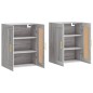 vidaXL Armarios de pared 2 uds madera de ingeniería gris Sonoma vidaXL Armarios de pared 2 uds madera de ingeniería gris Sonoma