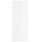 vidaXL Armarios de pared 2 uds madera de ingeniería blanco brillante vidaXL Armarios de pared 2 uds madera de ingeniería blanco brillante