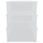 vidaXL Cajas de almacenaje apilables 3 uds plástico 25 L vidaXL Cajas de almacenaje apilables 3 uds plástico 25 L