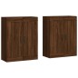 vidaXL Armarios de pared 2 uds madera de ingeniería marrón roble vidaXL Armarios de pared 2 uds madera de ingeniería marrón roble