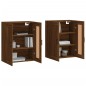 vidaXL Armarios de pared 2 uds madera de ingeniería marrón roble vidaXL Armarios de pared 2 uds madera de ingeniería marrón roble