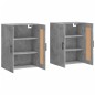 vidaXL Armarios de pared 2 uds madera de ingeniería gris hormigón vidaXL Armarios de pared 2 uds madera de ingeniería gris hormigón