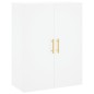 vidaXL Aparador alto madera contrachapada blanco 69,5x34x180 cm vidaXL Aparador alto madera contrachapada blanco 69,5x34x180 cm