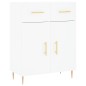 vidaXL Aparador alto madera contrachapada blanco 69,5x34x180 cm vidaXL Aparador alto madera contrachapada blanco 69,5x34x180 cm