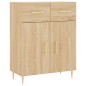 vidaXL Aparador alto madera contrachapada color roble 69,5x34x180 cm vidaXL Aparador alto madera contrachapada color roble 69,5x34x180 cm