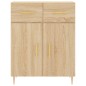 vidaXL Aparador alto madera contrachapada color roble 69,5x34x180 cm vidaXL Aparador alto madera contrachapada color roble 69,5x34x180 cm