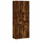vidaXL Aparador alto madera contrachapada roble ahumado 69,5x34x180 cm vidaXL Aparador alto madera contrachapada roble ahumado 69,5x34x180 cm