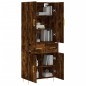 vidaXL Aparador alto madera contrachapada roble ahumado 69,5x34x180 cm vidaXL Aparador alto madera contrachapada roble ahumado 69,5x34x180 cm