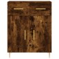 vidaXL Aparador alto madera contrachapada roble ahumado 69,5x34x180 cm vidaXL Aparador alto madera contrachapada roble ahumado 69,5x34x180 cm
