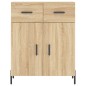 vidaXL Aparador alto madera contrachapada color roble 69,5x34x180 cm vidaXL Aparador alto madera contrachapada color roble 69,5x34x180 cm