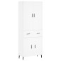 vidaXL Aparador alto madera contrachapada blanco 69,5x34x180 cm vidaXL Aparador alto madera contrachapada blanco 69,5x34x180 cm