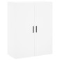 vidaXL Aparador alto madera contrachapada blanco 69,5x34x180 cm vidaXL Aparador alto madera contrachapada blanco 69,5x34x180 cm